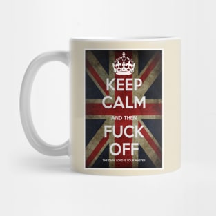 Keep Calm and F-off British flag Mug